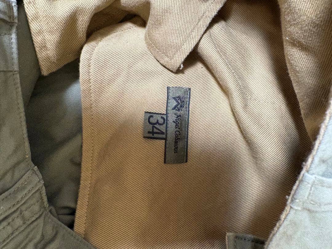 ニ*バ様 ナイジェルケーボン　 BASIC CHINO 着用2回　オリーブ　 サ