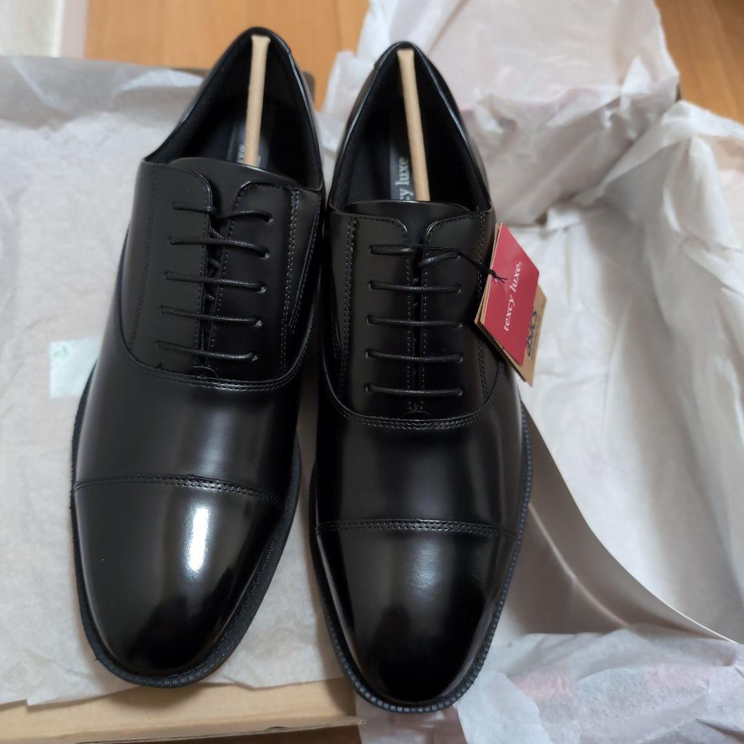 【新品未使用品】ASICS texcy luxe. 黒 ドレスシューズ　26cm