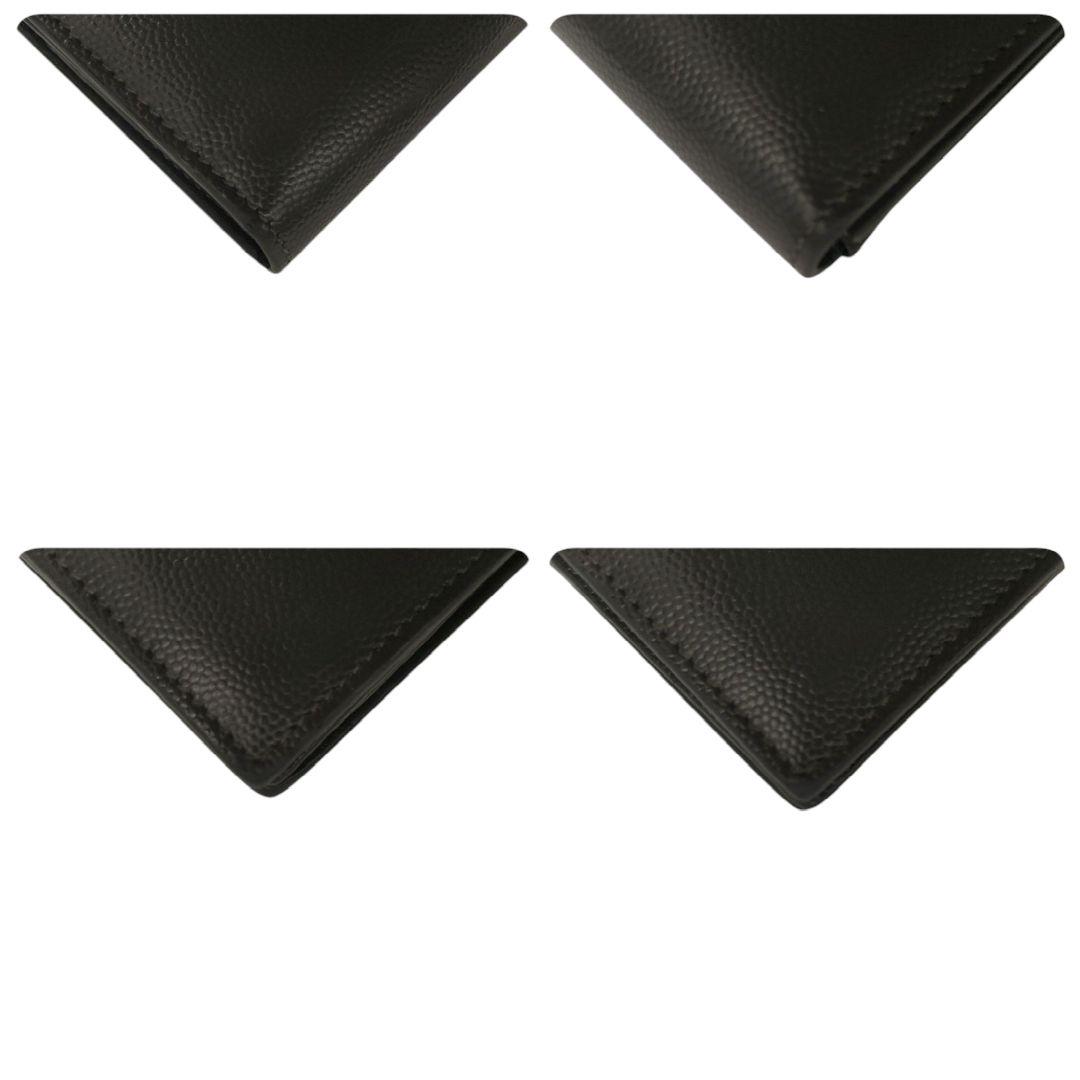 サンローラン　名刺入れ　ビジネスカードホルダー　ダークグレー　ロゴ