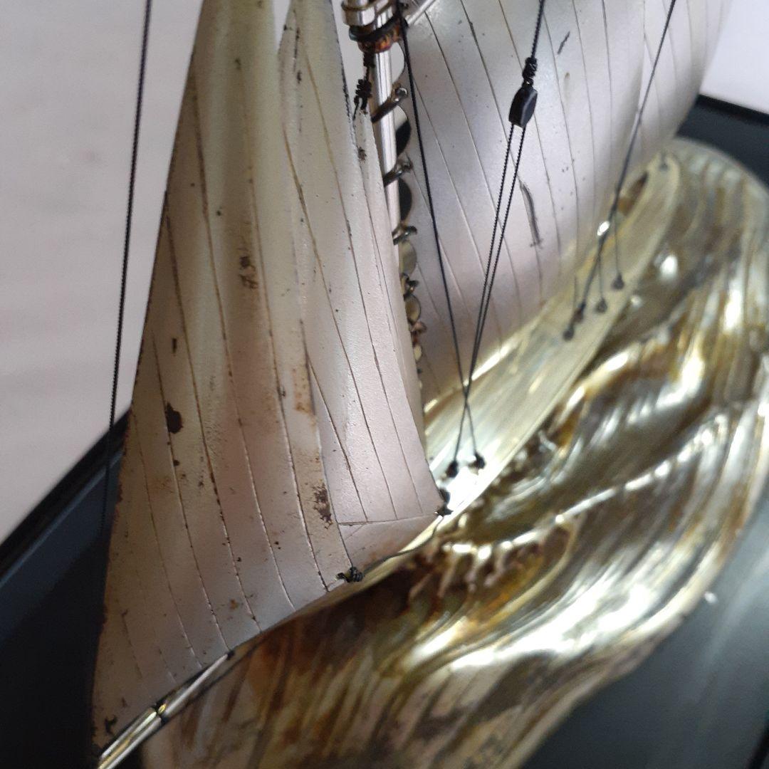 スターリングシルバー 帆船オブジェ 約30cm