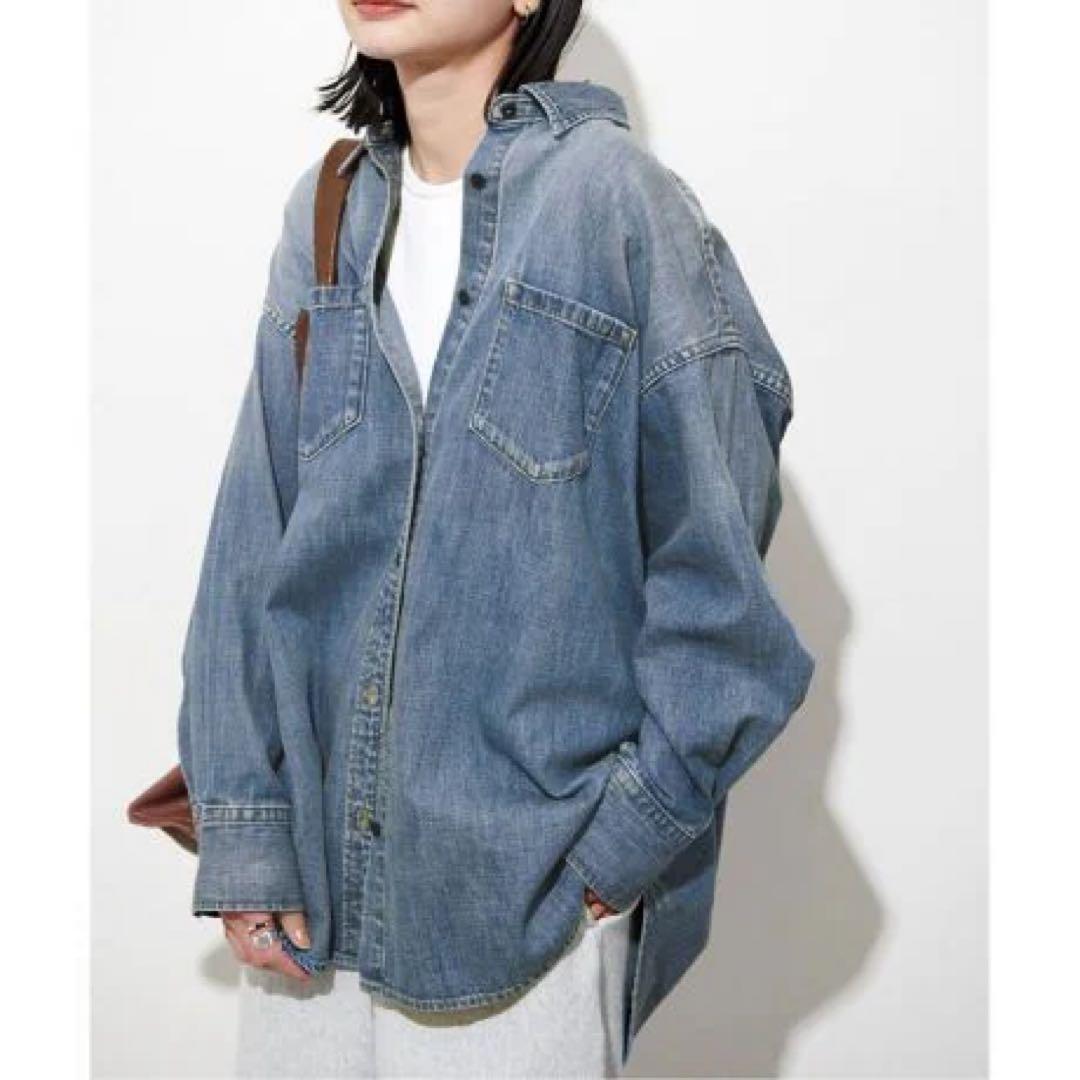 ジャーナルスタンダード　ライトオンスデニムシャツ　2024 ゆったりサイズ