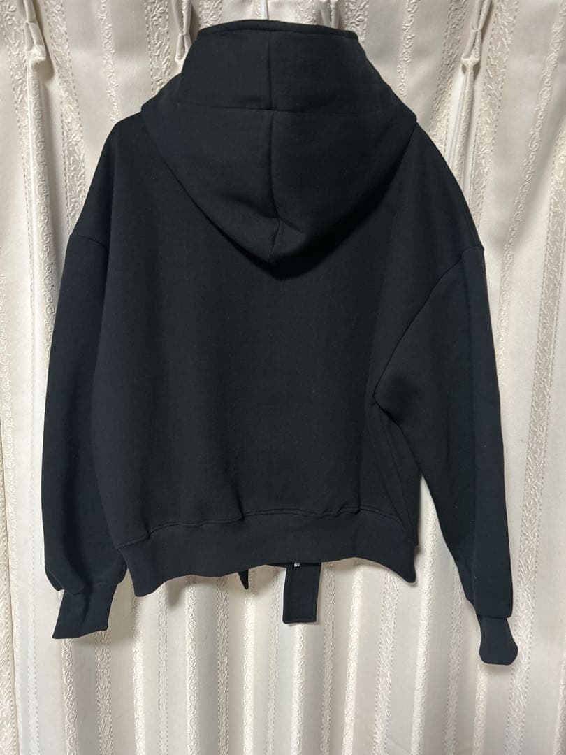 ✨26ss新品✨TRANOI トラノイ ボンディングジップアップフーディブラック