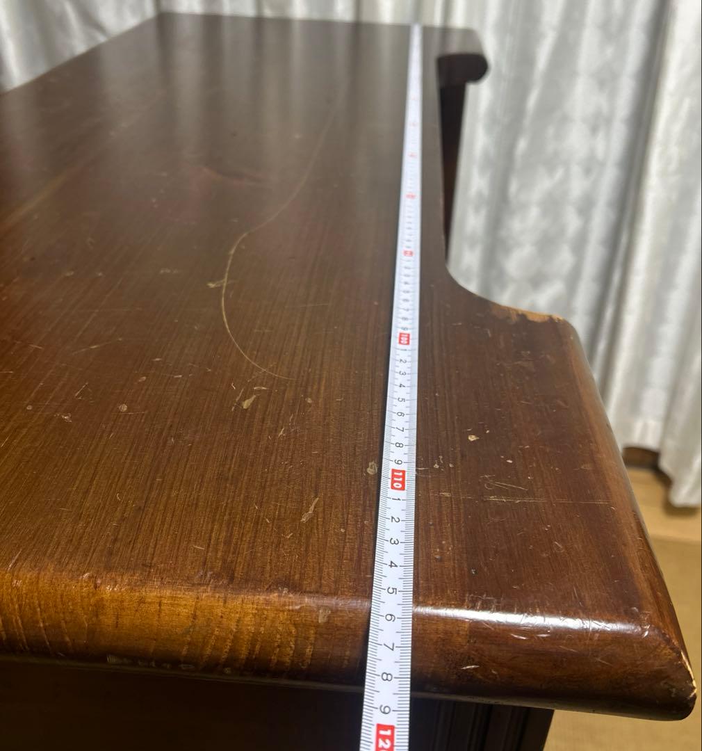 木製　キッチンカウンター（生地付き）　タイル装飾付き