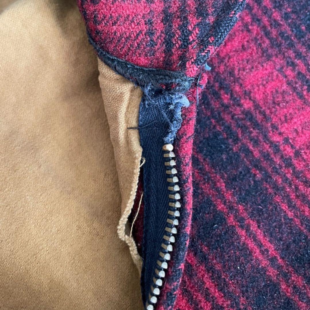 希少vintage50sWoolrichバッファローチェックウールジャケット古着