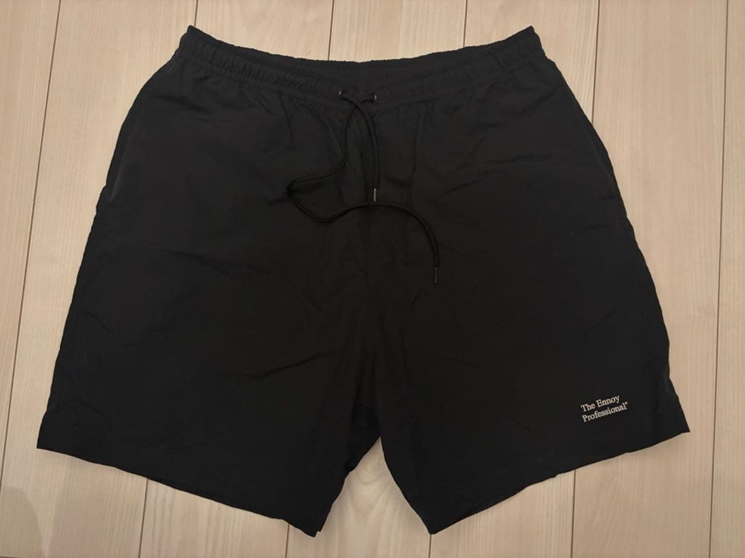 ennoy NYLONSHORTS BLACK ナイロンショーツ　Lサイズ