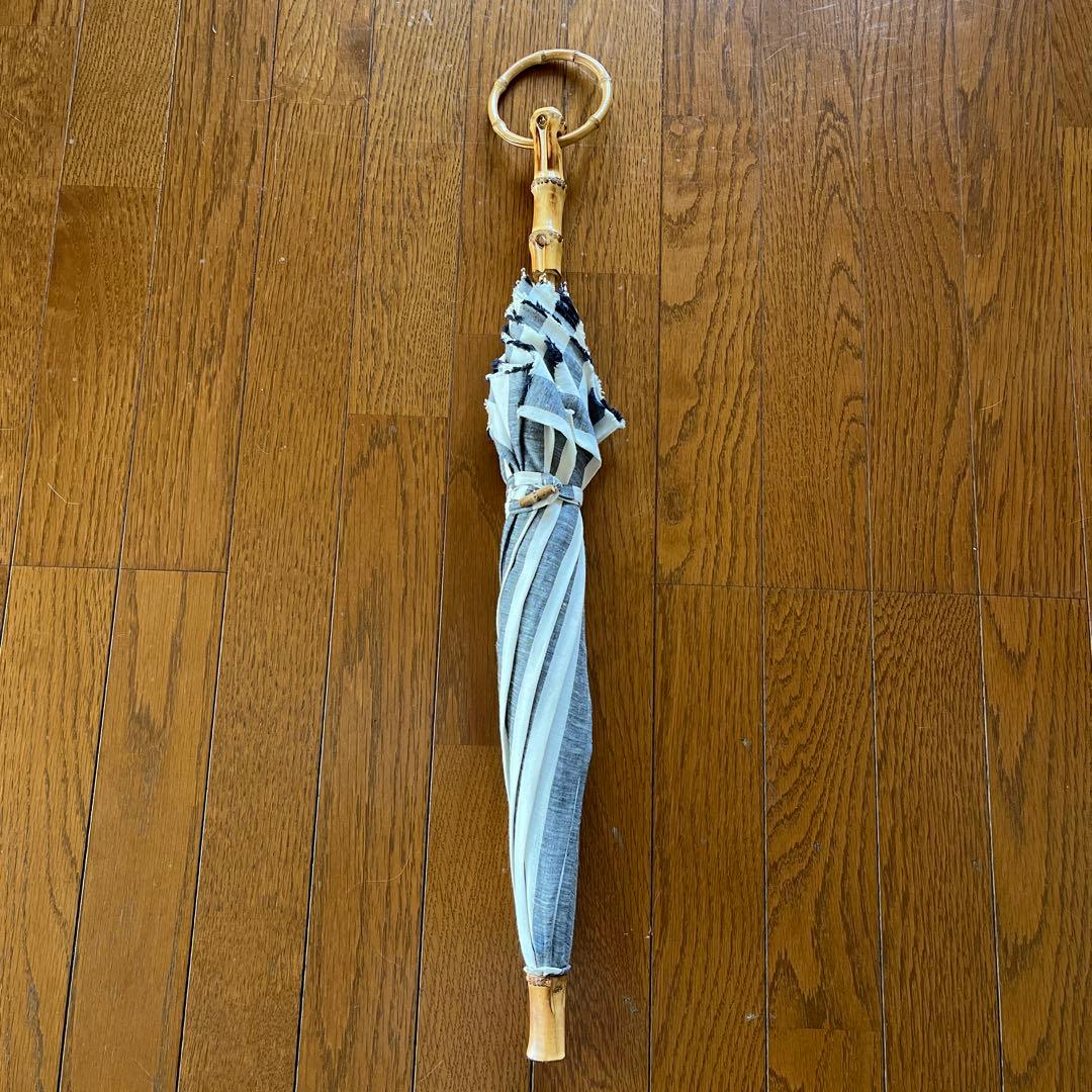 SUR MER シュールメール　日傘　ストライプ　キナリノモール