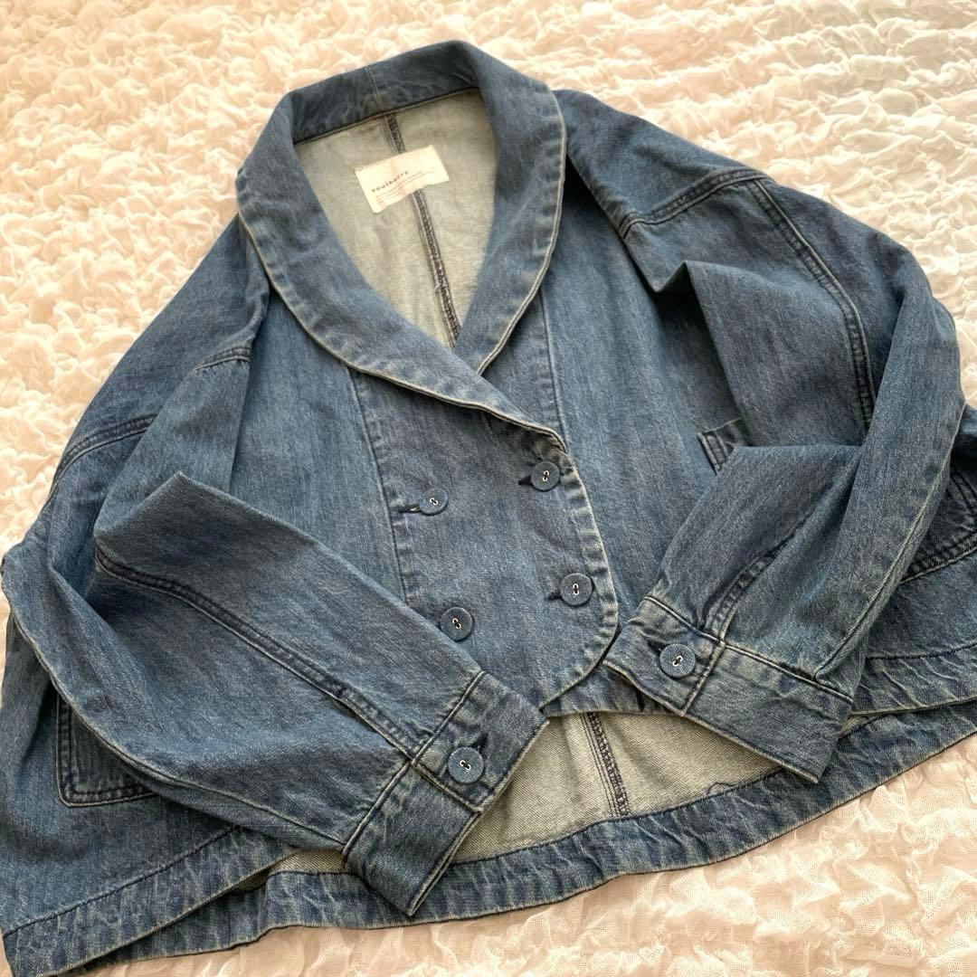 soulberry ソウルベリー ダブルなデニムのジャケット 大きいサイズ L