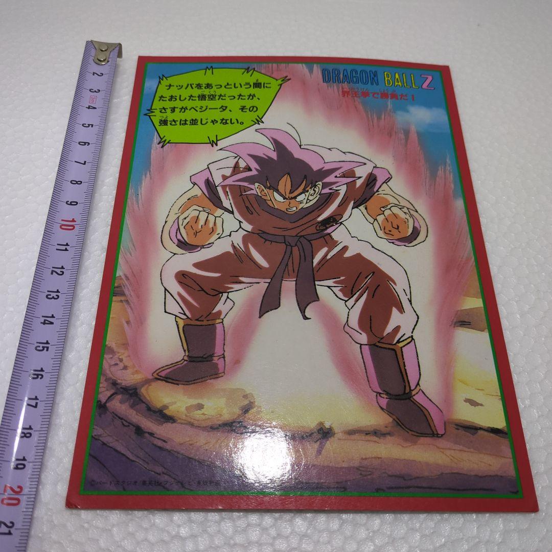 ドラゴンボール　希少20センチサイズの珍しい両面イラストのカード１５枚セットA