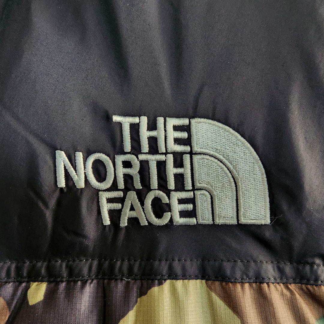 ✨希少✨ノースフェイス ヌプシ ダウンベスト 黒 迷彩 カモ XL