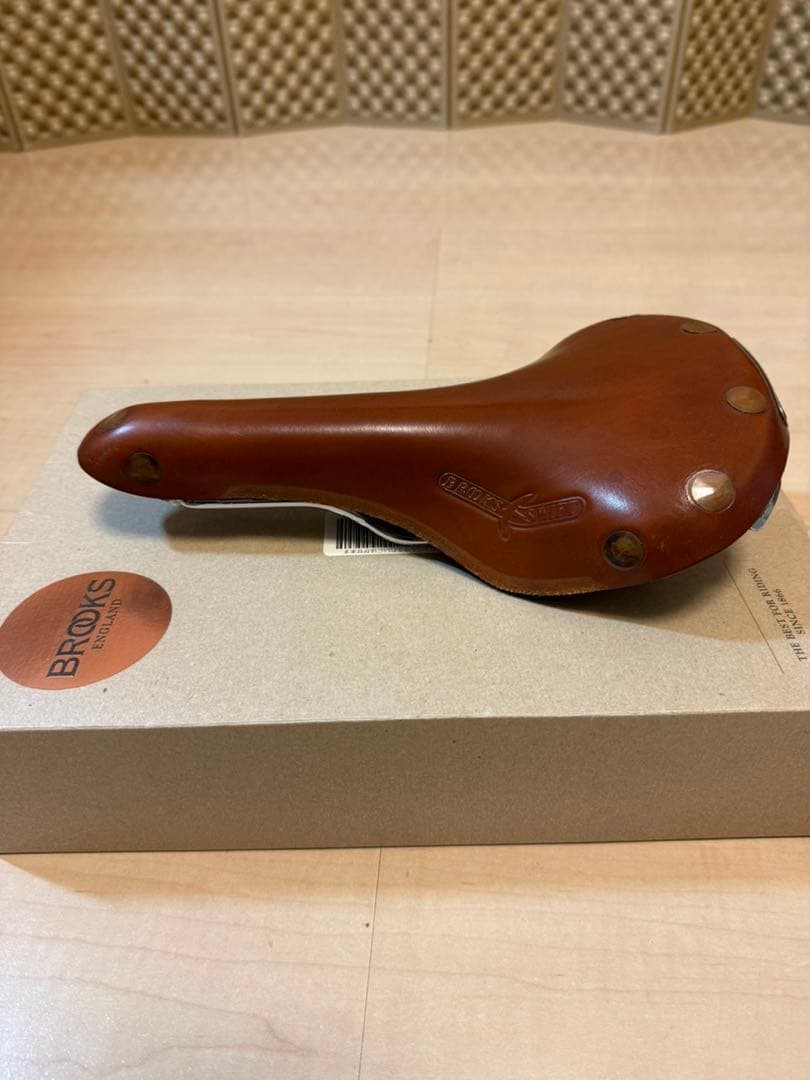 Brooks Swiftブラウンレザーサドル