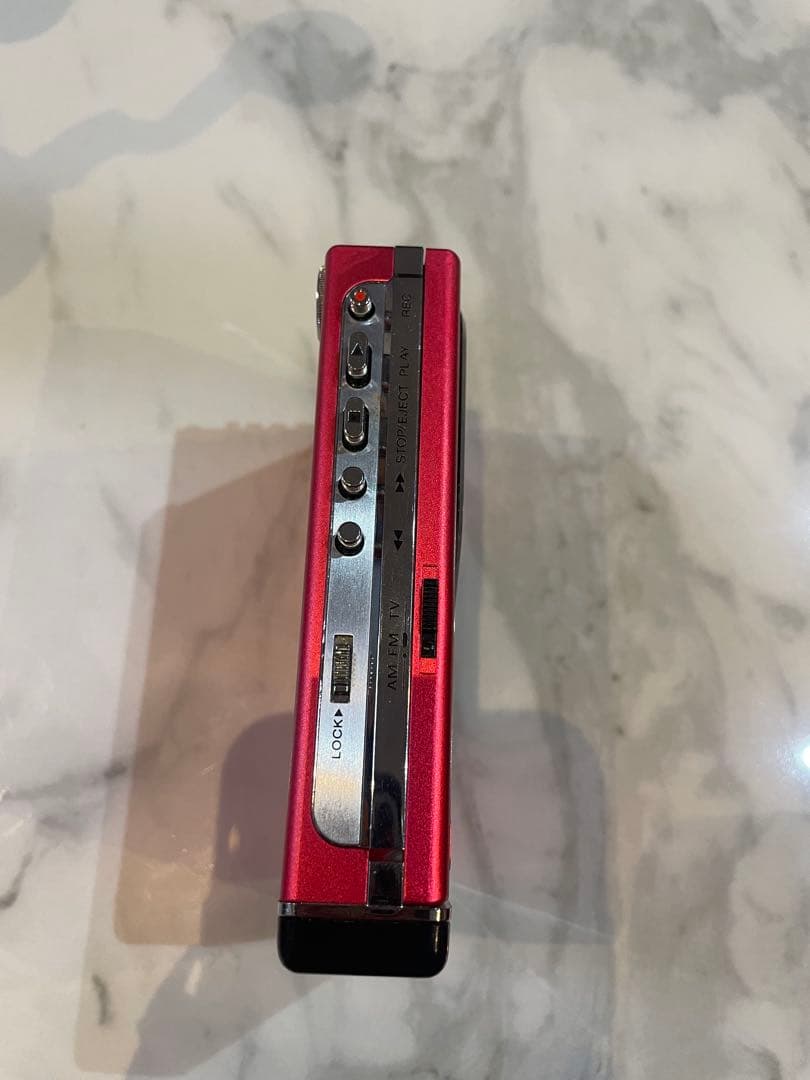 SONY ウォークマン WM-F203 赤 レッド カセットプレーヤー ジャンク