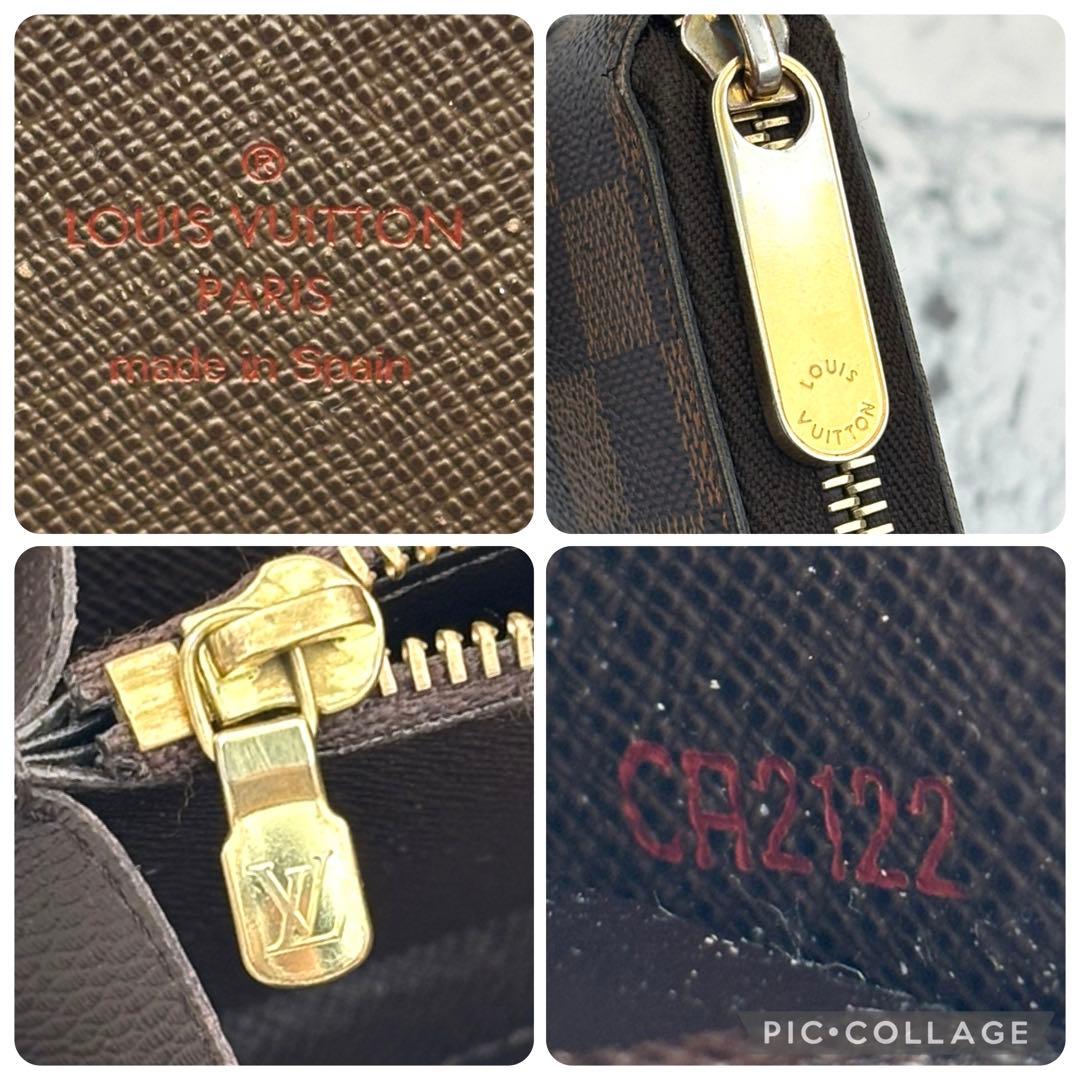 【極美品】 ルイヴィトン ダミエ ジッピーウォレット 長財布 ラウンドファスナー