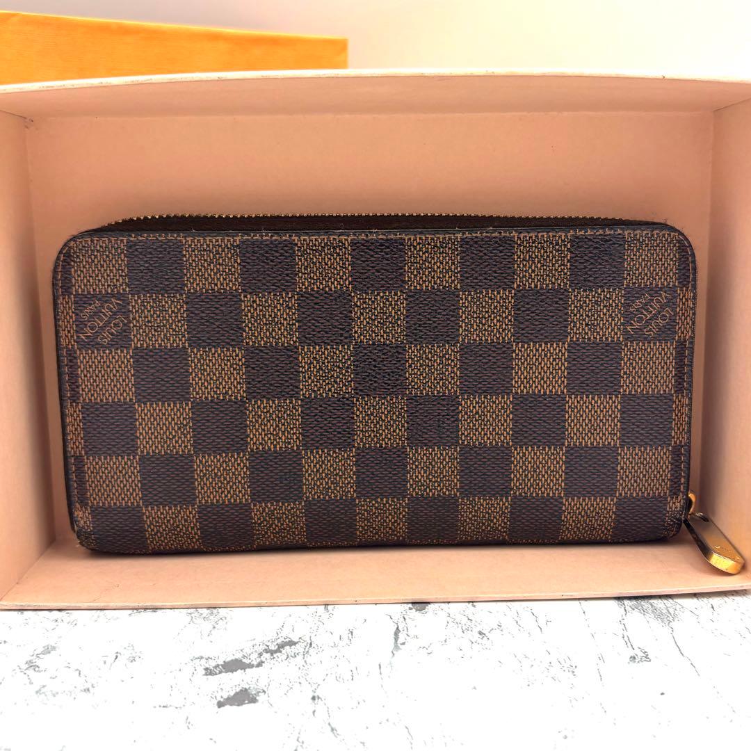 【極美品】 ルイヴィトン ダミエ ジッピーウォレット 長財布 ラウンドファスナー