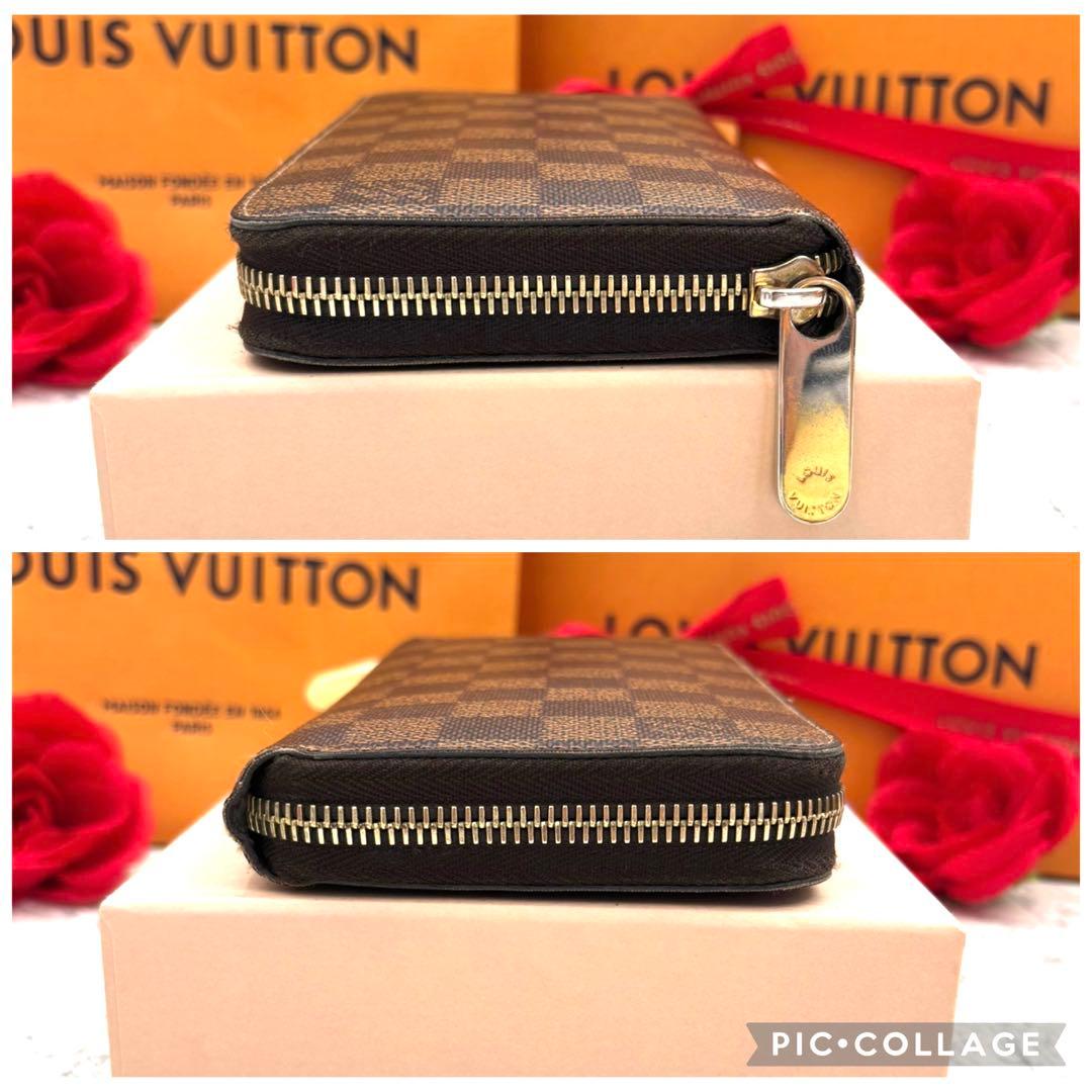 【極美品】 ルイヴィトン ダミエ ジッピーウォレット 長財布 ラウンドファスナー