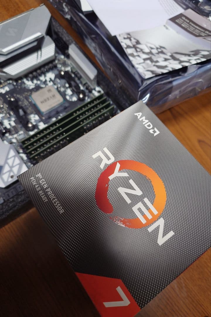 AMD Ryzen 7 3700X + B550Mマザボ 16GB×4 RAM