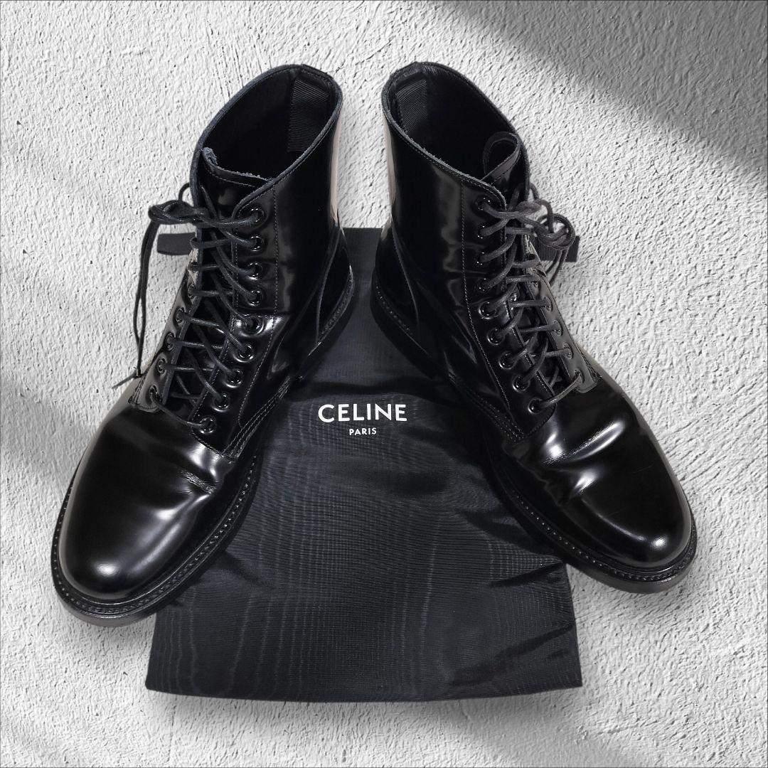 セリーヌ CELINE レースアップ ショートブーツ 41