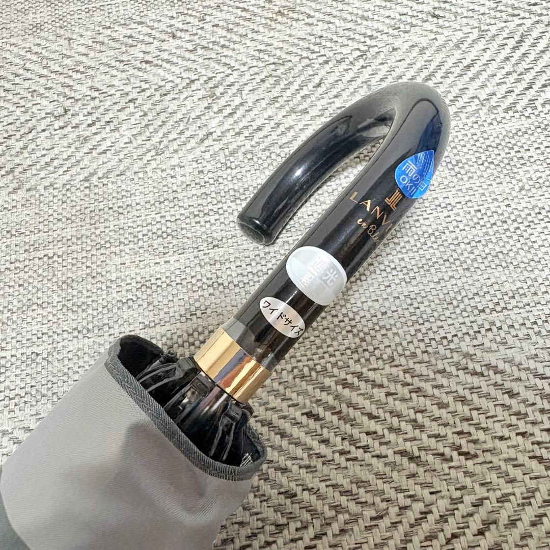 ランバンオンブルー　遮光者熱晴雨兼用UV折りたたみパラソル　ワイドサイズ