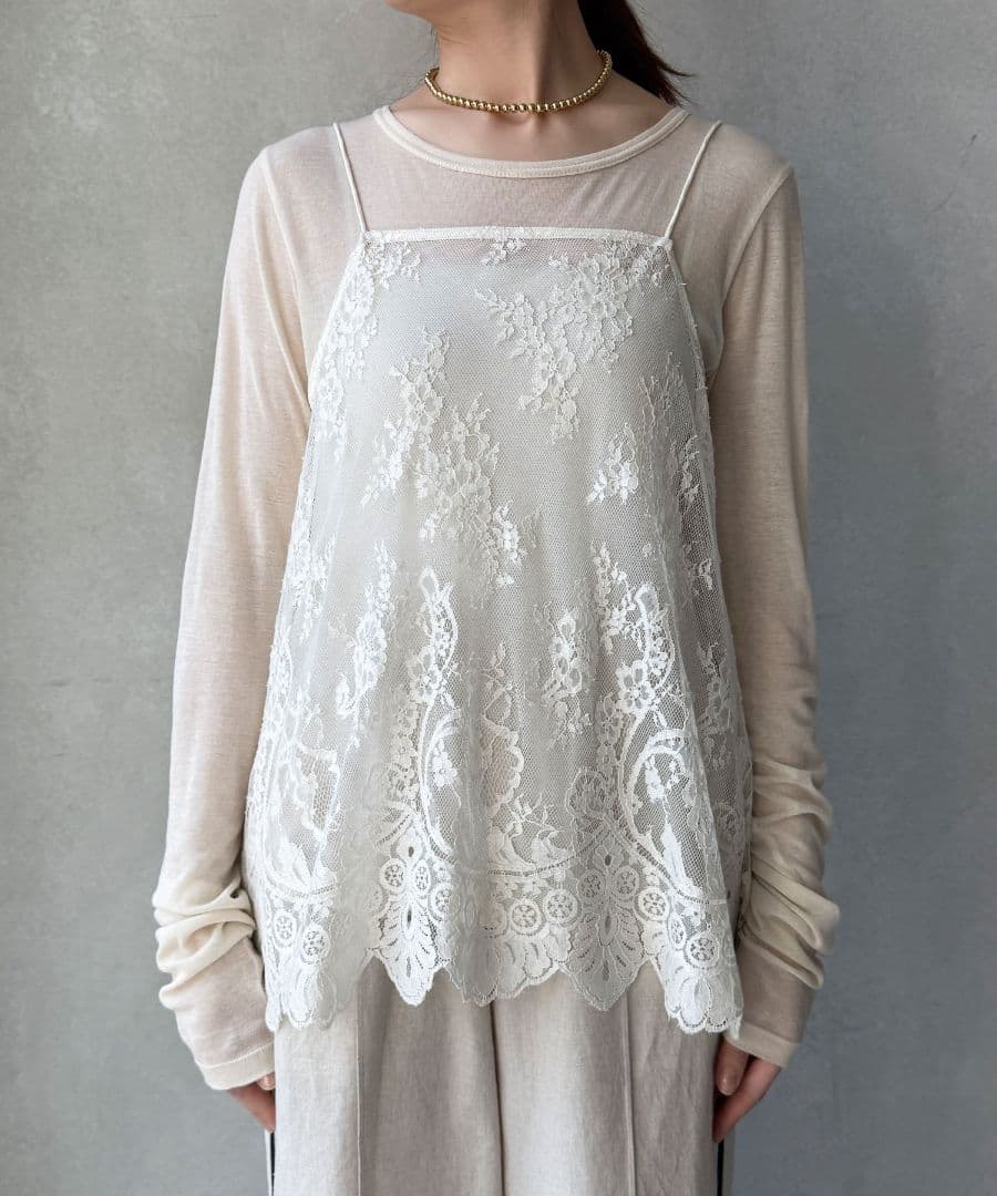 DOUDOU 今期 スカラレースキャミ