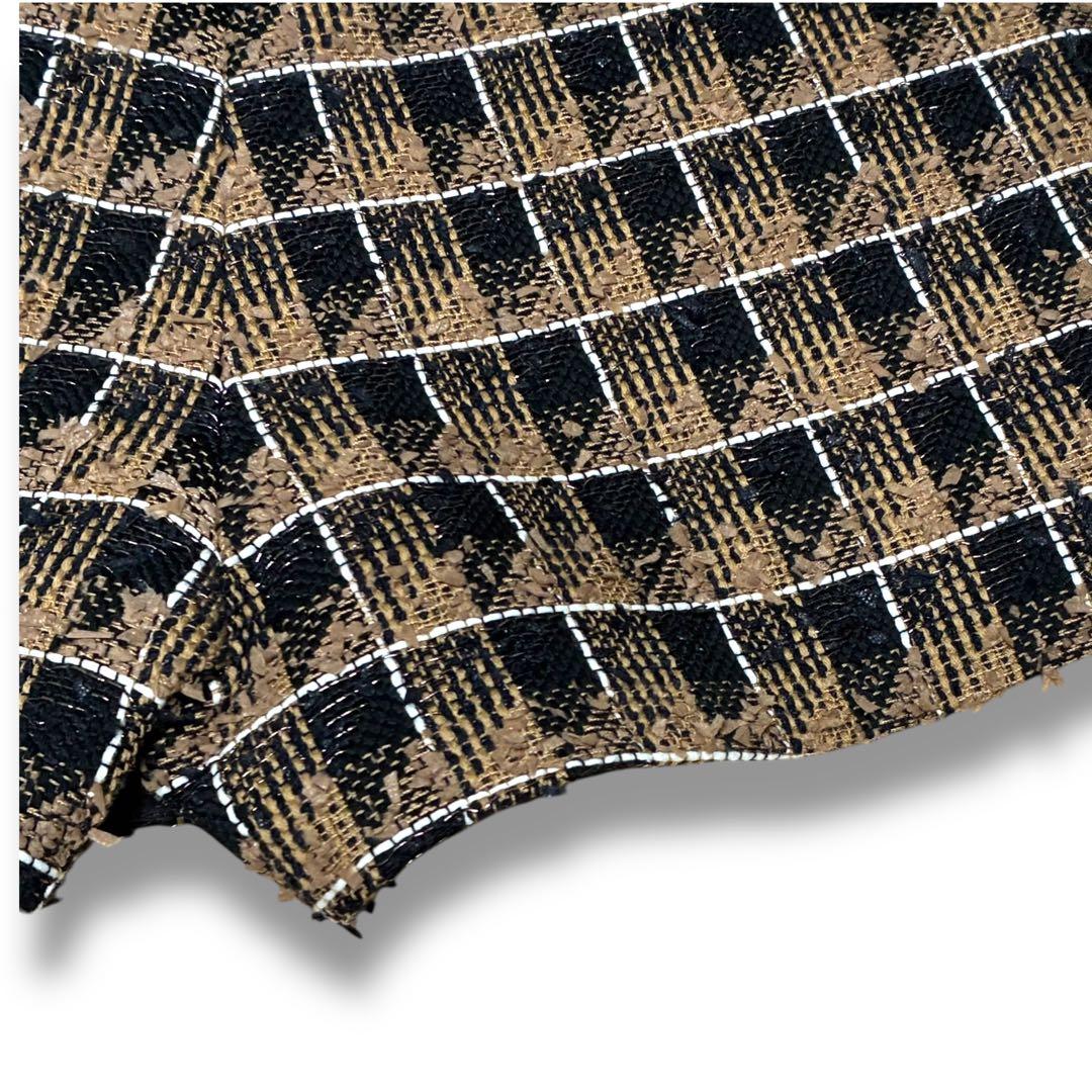【shéller】check tweed wrap culottes Sサイズ