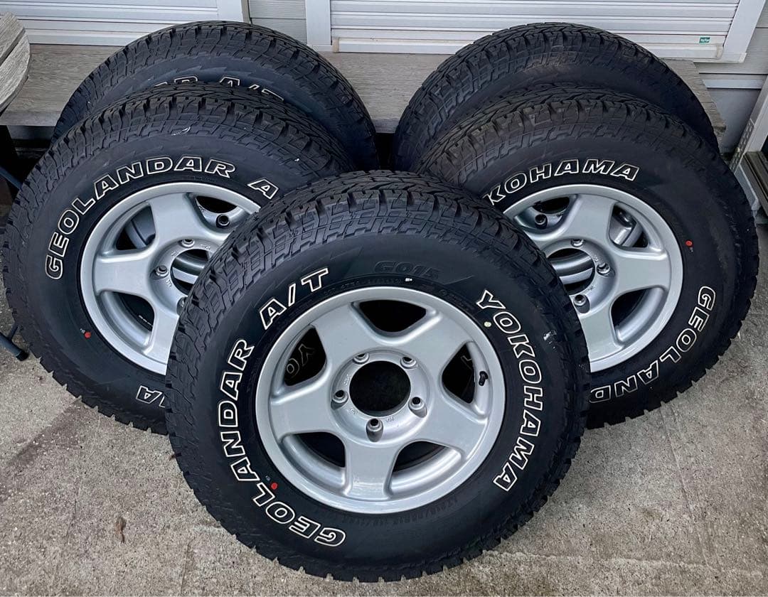 5本 ブラッドレーV ヨコハマ ジオランダー G015 A/T 16ランクル