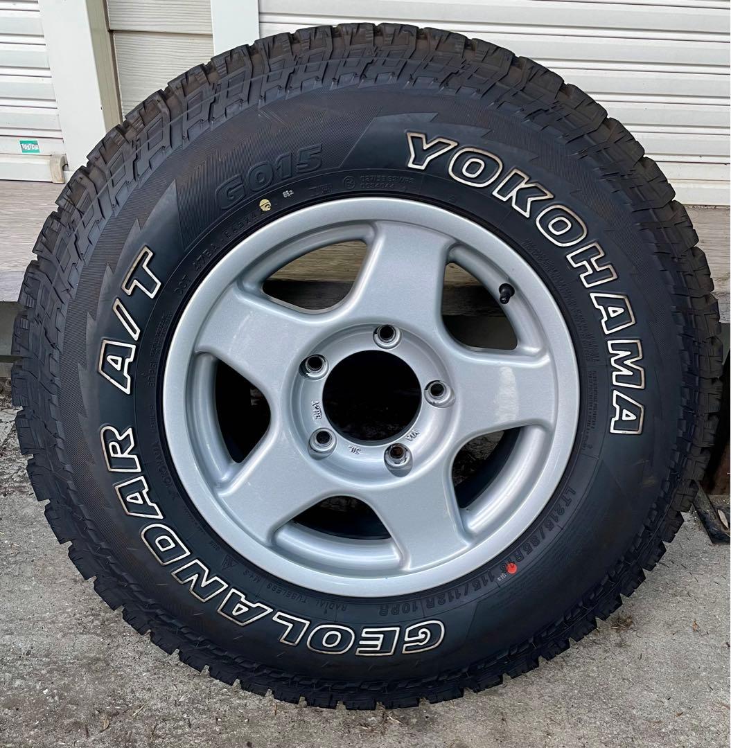 5本 ブラッドレーV ヨコハマ ジオランダー G015 A/T 16ランクル