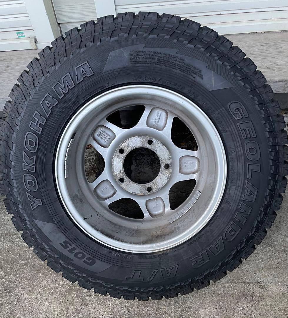 5本 ブラッドレーV ヨコハマ ジオランダー G015 A/T 16ランクル
