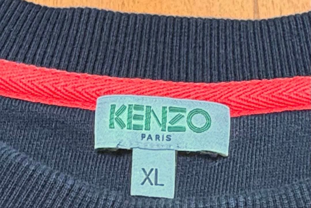 KENZO トレーナー　スウェット　黒　ケンゾー　XL 目　目玉　eye 刺繍