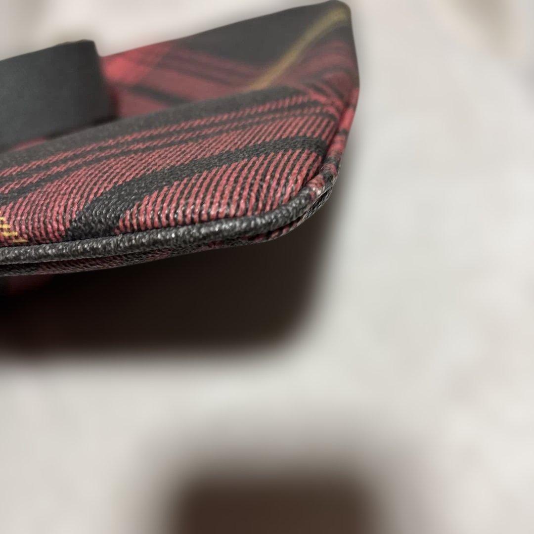 Vivienne Westwood ショルダーバッグ　オーブ　チェック柄　PVC