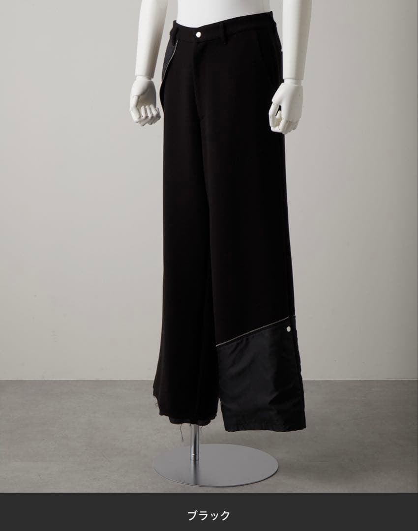 【GRANCY】リバース レイヤードデザイン スラックス（SETUP可）