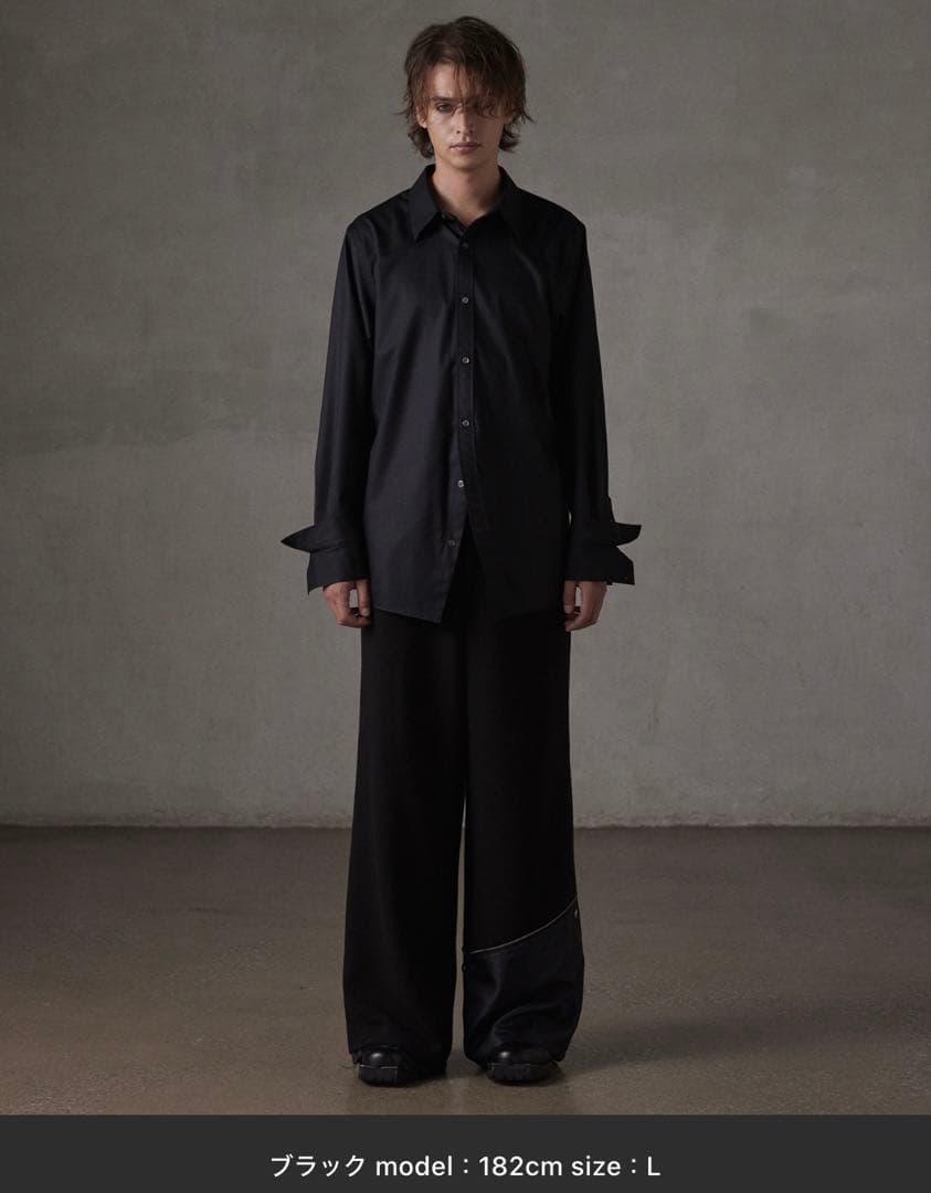 【GRANCY】リバース レイヤードデザイン スラックス（SETUP可）