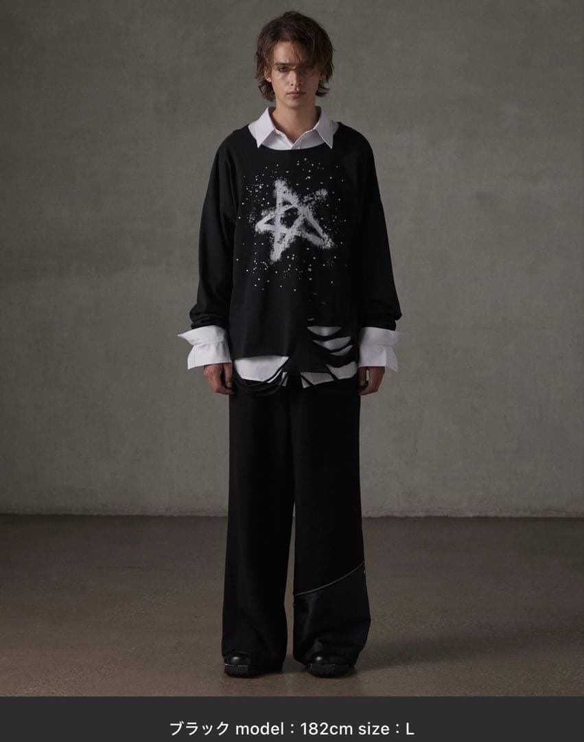 【GRANCY】リバース レイヤードデザイン スラックス（SETUP可）