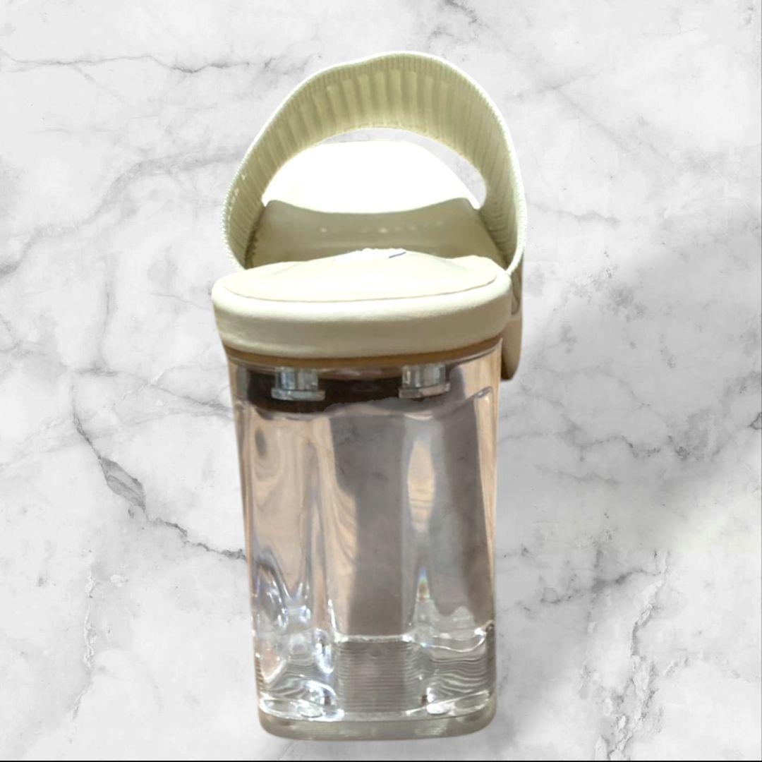 【ラスト1点早い者勝ち】EVOL クリアヒールミュール - ベージュ　Lサイズ