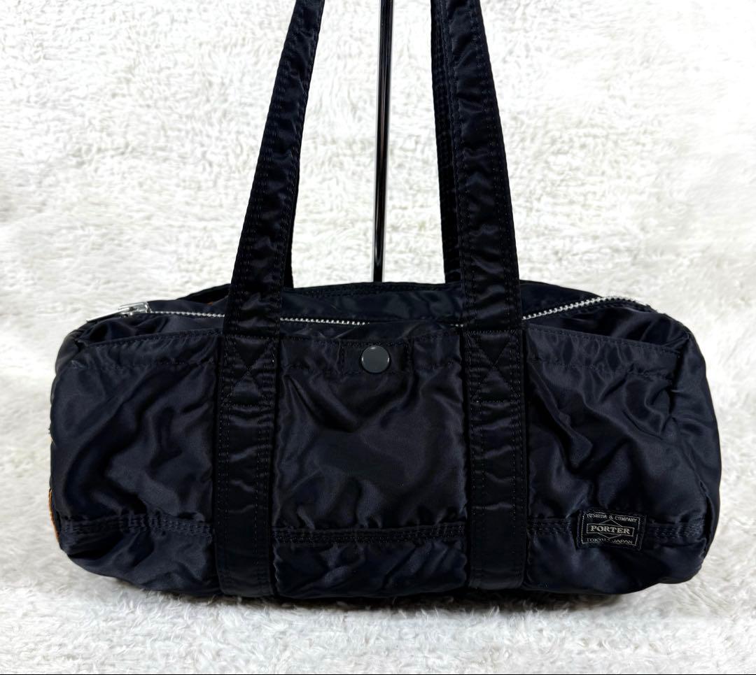 美品 porter タンカーミニボストンバッグ ダッフル ブラック