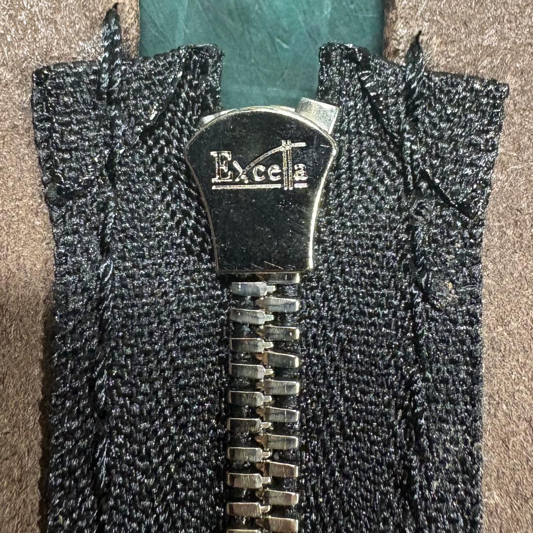 ショートトラッカーウォレット シルバー925 エクセラ姫路レザー　茶心ブラック