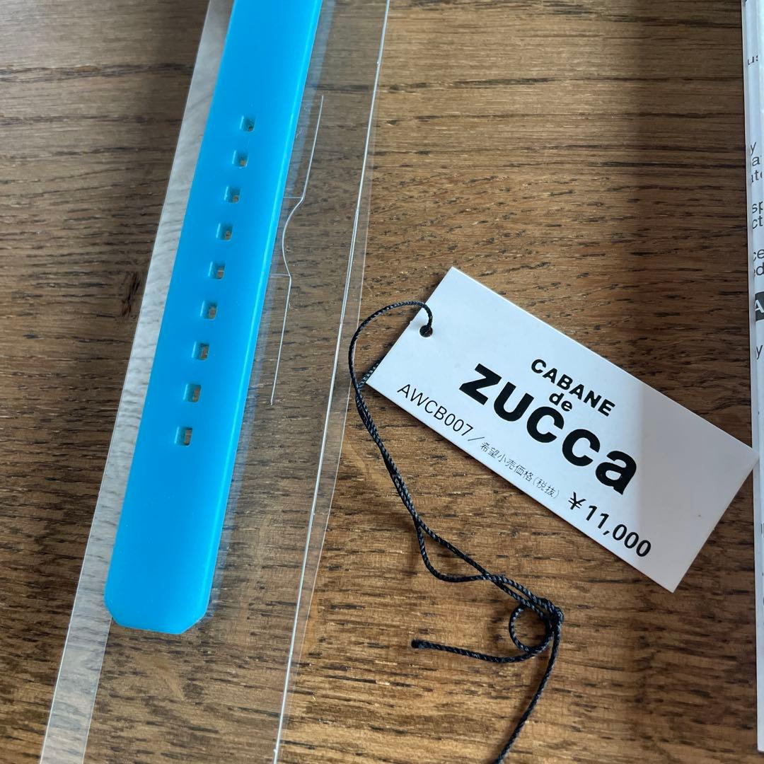 cabane de zucca 青 ラバーベルト 時計　スカイブルー