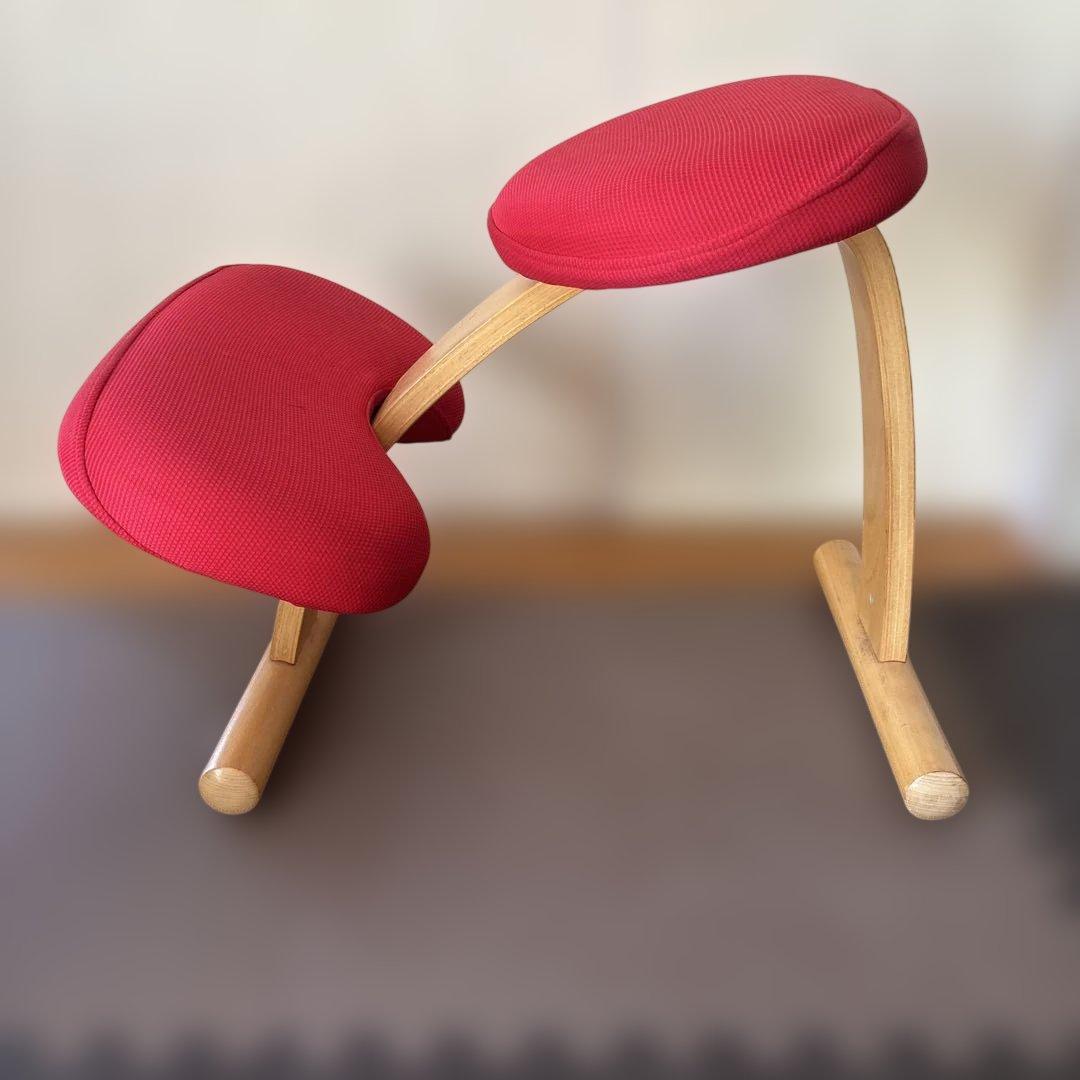 rybo チェア　サカモト　赤カバーつき❶