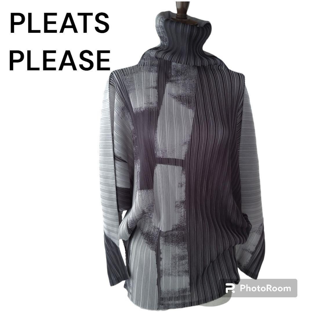 【美品】PLEATS PLEASE プリーツプリーズ カットソードルマンスリーブ