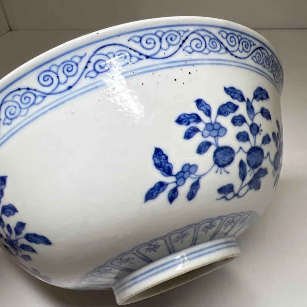 中国清時代　大清光緒年製青花鉢　口径16.3㎝　東Y8-0105☆2Fタサチ