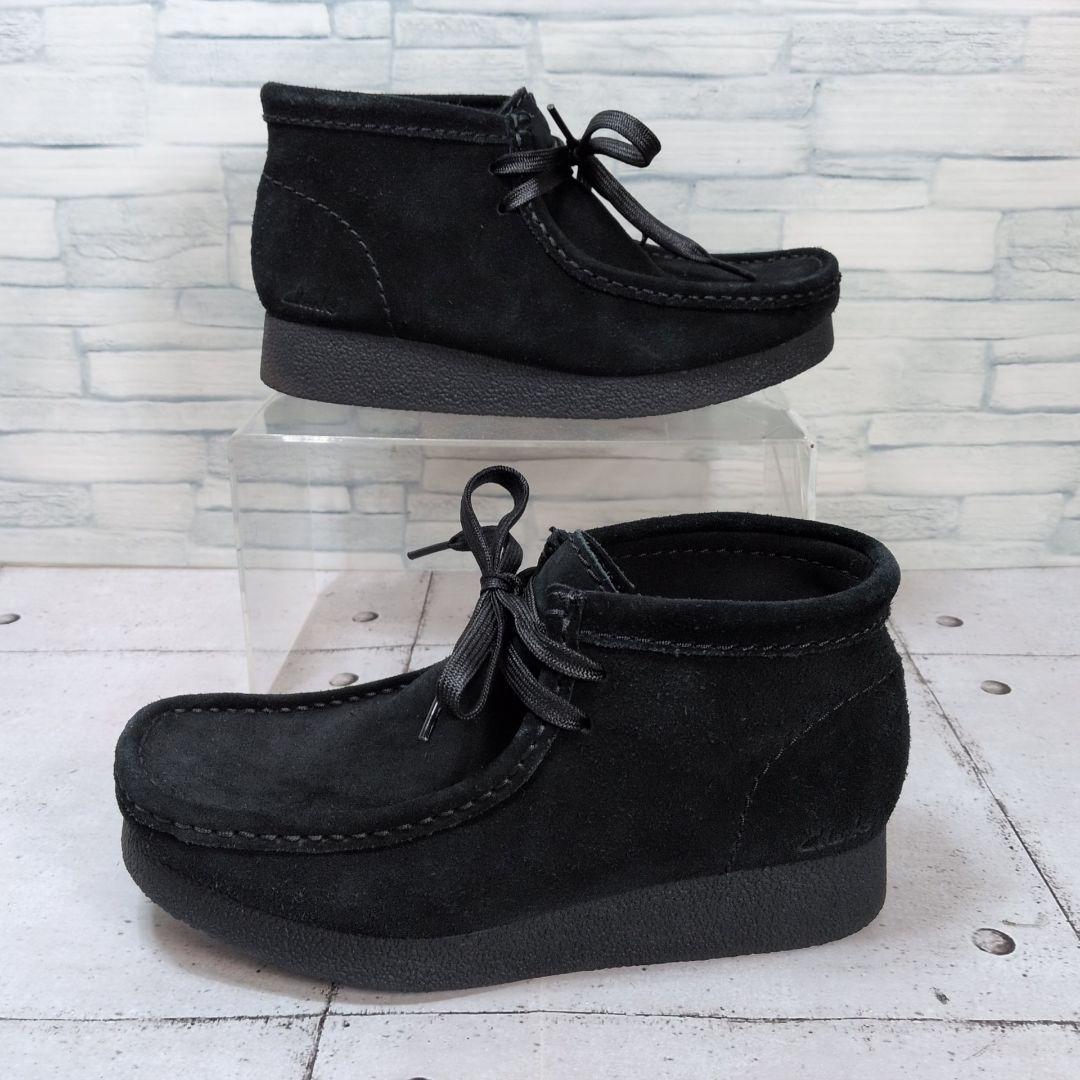 【美品】Clarks Wallabee EVOワラビーブーツ　スエード　ブラック