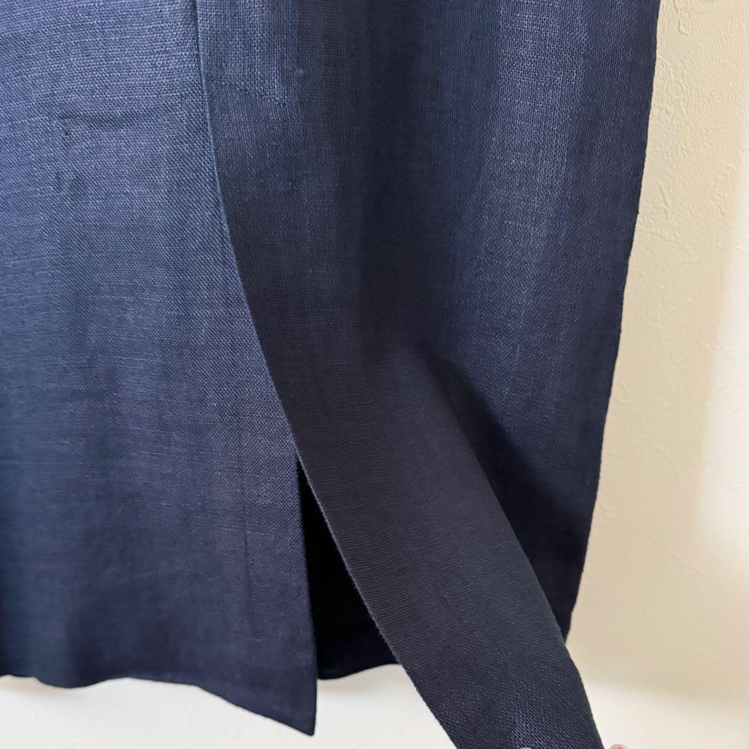 VERMEIL par iena 21SS リネンセーラーカラーワンピース