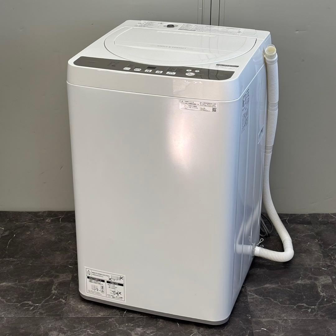 ∞送料込！設置対応◎2021年製5.5kg洗濯機 シャープ ES-GE5EJ-W
