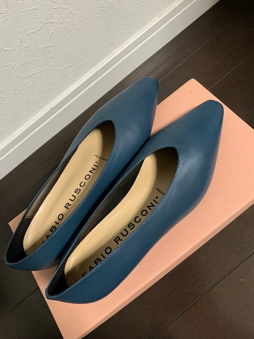 新品未使用⭐︎ファビオルスコーニ　ソフトレザー　フラットパンプス