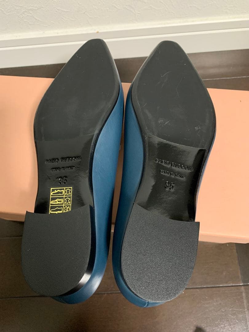 新品未使用⭐︎ファビオルスコーニ　ソフトレザー　フラットパンプス