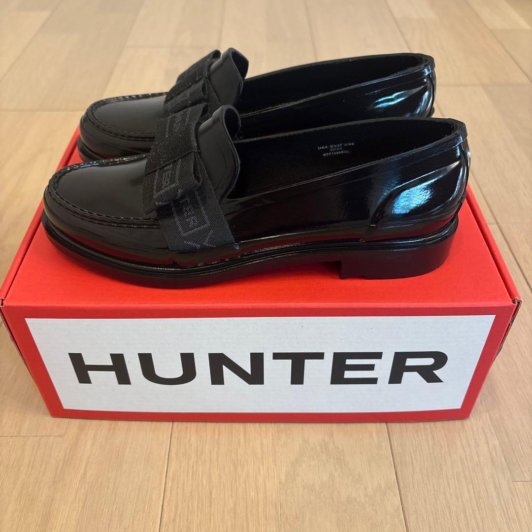 ハンター ローファー ブラック 23.0cm