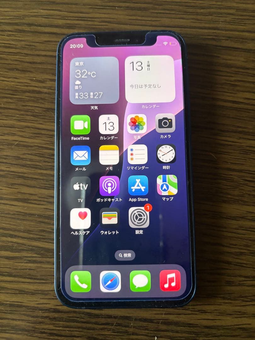 iPhone 12 mini, 64 GB ブル　SIMフリー