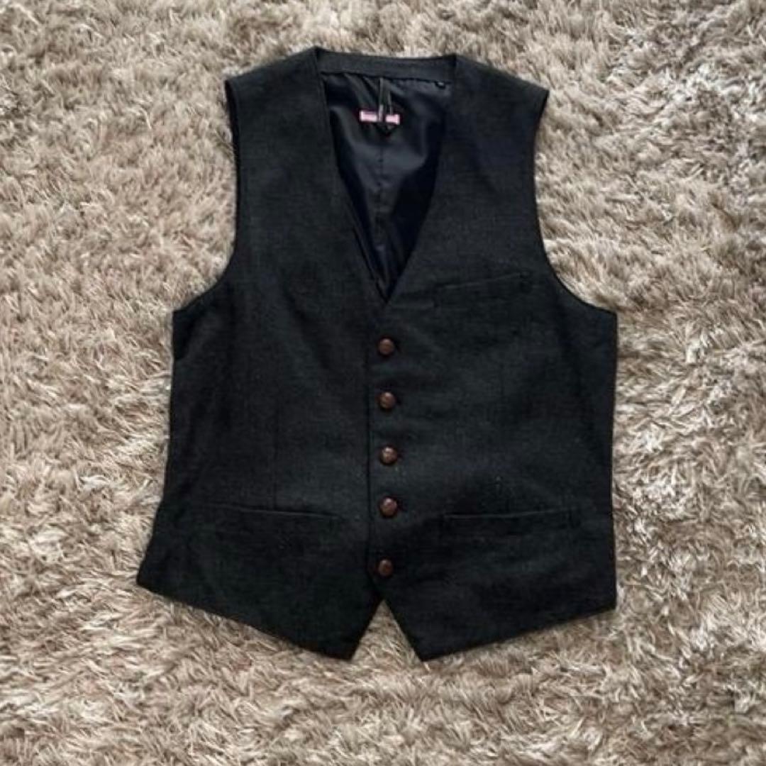 美品 ジャケット ジレ パンツLサイズ 3点セット 秋冬 メンズ 裏地あり