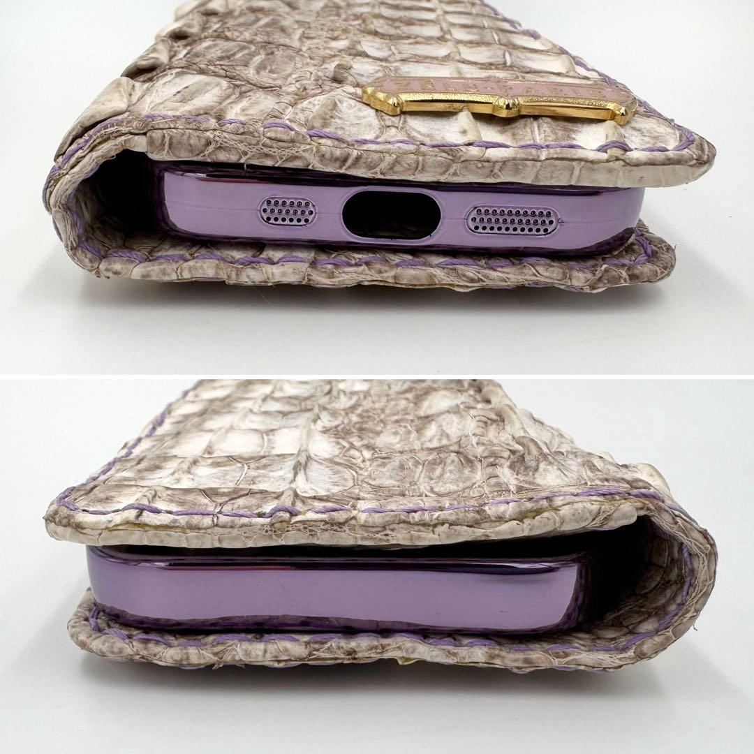 ゼルパリ ホーンバッククロコダイル ヒマラヤ iPhone 15 Pro ケース