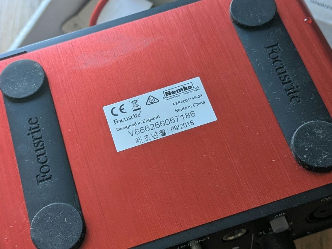 DTM・DAW Focusrite Scarlett Solo