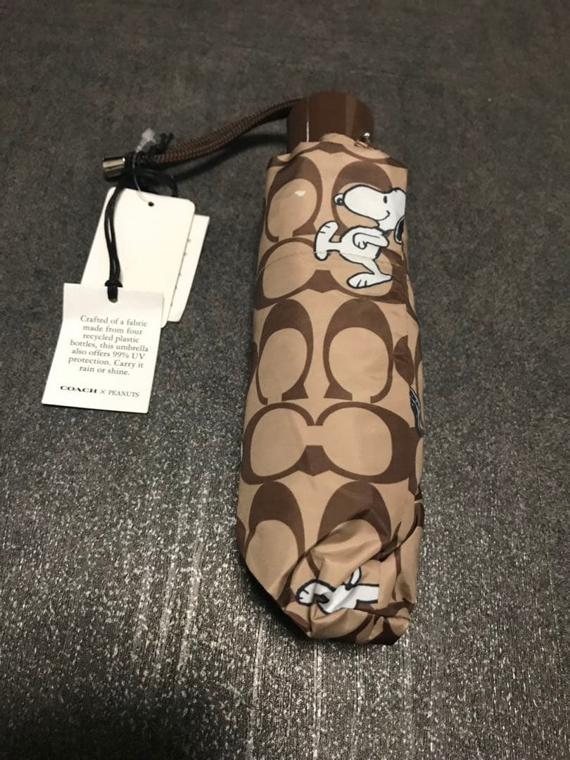 COACH スヌーピー柄 折りたたみ傘