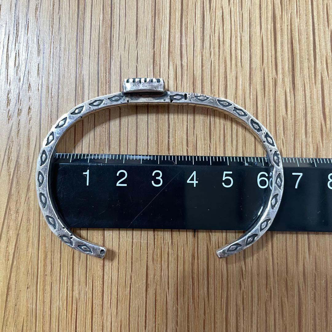 シルバーバングル　インディアンジュエリー　ターコイズ